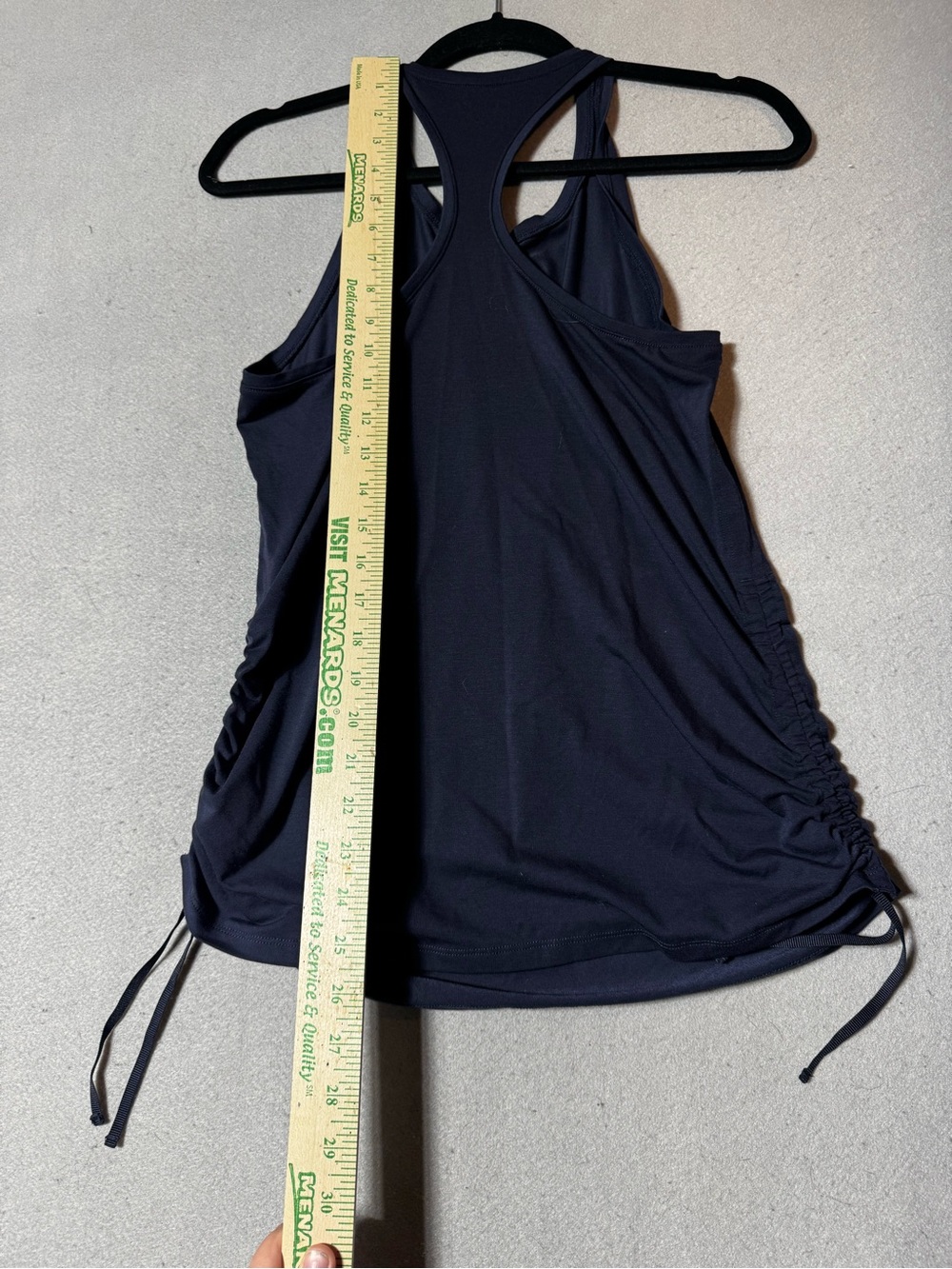 Athleta Navy Racerback Ruched Side Tank - Picture 4 of 4